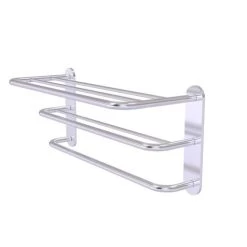 Allied Brass Satin Chrome Wall Mount Towel Rack