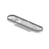 Allied Brass Oval Combination Shower Basket In Matte Gray
