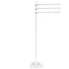 Allied Brass Matte White Freestanding Towel Rack