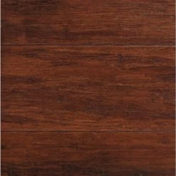 Home Decorators Collection Hand Scraped Strand Woven Brown 3/8 In. T X 5-1/8 In. W X 36 In. L Engineered Click Bamboo Flooring