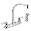Moen M-Bition Chrome 2-Handle Deck Mount High-Arc Handle/Lever Commercial Kitchen Faucet