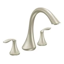 Valspar Moen Eva 2-Handle Deck Mount Roman Bathtub Faucet