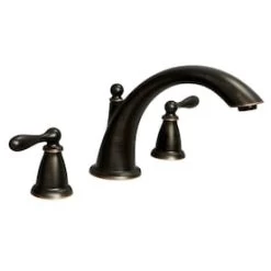 Valspar Moen Caldwell 2-Handle Deck Mount Roman Bathtub Faucet