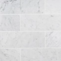 Ivy Hill Tile White Carrara 4 In. X 12 In. X 9mm Polished Marble Subway Tile (30 Pieces / 10 Sq. Ft. / Box)
