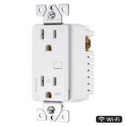 GE Wi-Fi Smart Switch White 15-amp Duplex Residential/Commercial Outlet