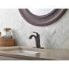 Delta Lahara Venetian Bronze 1-handle Single Hole/4-in Centerset WaterSense Bathroom Sink Faucet With Drain