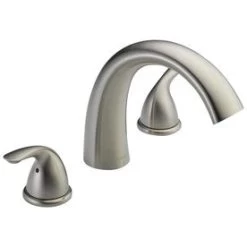 Delta 2-Handle Residential Deck Mount Roman Bathtub Faucet