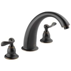 Delta Windemere 2-Handle Deck Mount Roman Bathtub Faucet