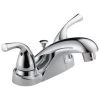 New Lower Price; Delta Foundations Chrome 2-Handle 4-in Centerset WaterSense Bathroom Sink Faucet With Drain