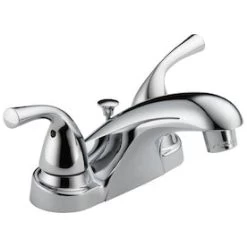 New Lower Price; Delta Foundations Chrome 2-Handle 4-in Centerset WaterSense Bathroom Sink Faucet With Drain