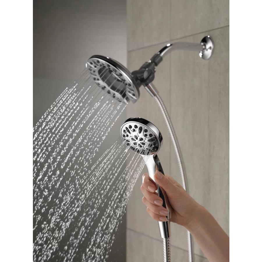 Delta Universal Showering Components Chrome 4-Spray Dual Shower Head 2.5-GPM (9.5-LPM)