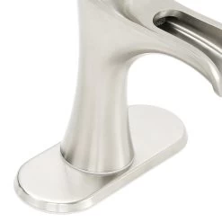 Pfister Jaida Brushed Nickel 1-handle Single Hole/4-in Centerset WaterSense Bathroom Sink Faucet With Drain