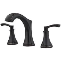 Pfister Auden Tuscan Bronze 2-Handle Widespread WaterSense Bathroom Sink Faucet With Drain