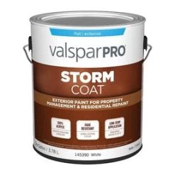 Valspar Pro Storm Coat Flat White Exterior Paint (Actual Net Contents: 128-fl Oz)