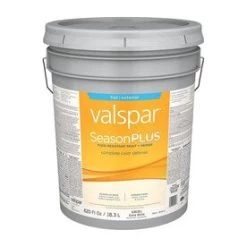 Valspar SeasonPlus Extra White Flat Exterior Tintable Paint (Actual Net Contents: 620-fl Oz)