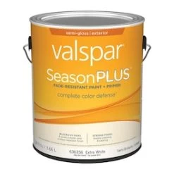Valspar SeasonPlus Extra White Semi-Gloss Exterior Tintable Paint (Actual Net Contents: 124-fl Oz)