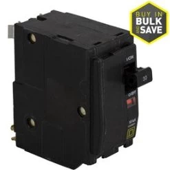 Square D QO 30-Amp 2-Pole Standard Trip Circuit Breaker