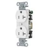 Hubbell White 20-Amp Duplex Residential/Commercial (10-Pack) Outlet
