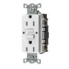Hubbell White 15-Amp Decorator GFCI Residential/Commercial (3-Pack) Outlet