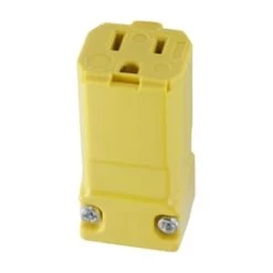 Hubbell 15-Amp-Volt Hi-visibility Yellow 3-Wire Grounding Connector