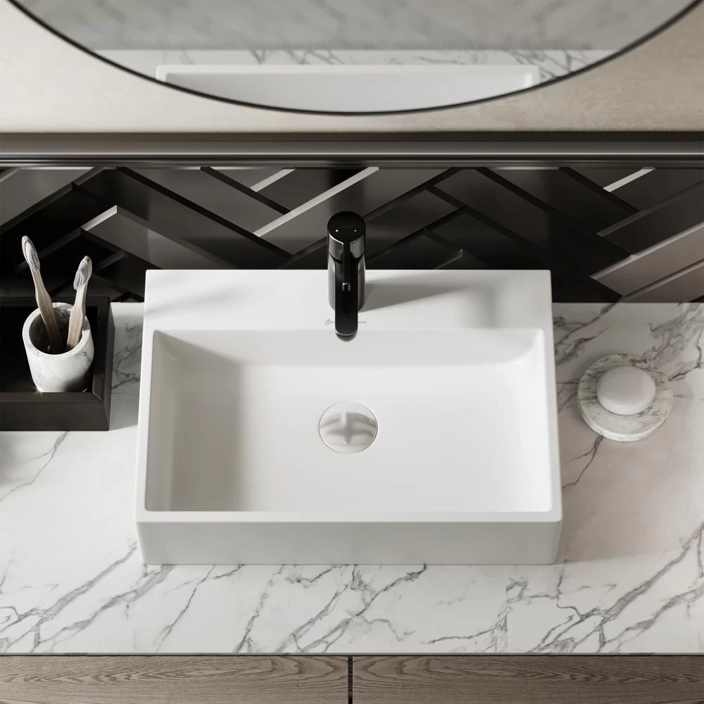 Swiss Madison Claire Vessel Sink In Glossy White - Image 3