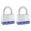 Master Lock 2-Pack 2-in Steel Keyed Padlock