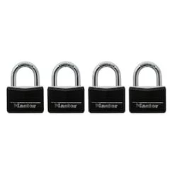 Master Lock 4-Pack 1.78-in Aluminum Keyed Padlock