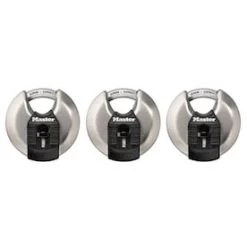 Master Lock 3-Pack 2.75-in Stainless Steel Keyed Padlock