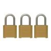 Master Lock 3-Pack 2-in Zinc Combination Padlock