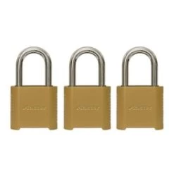 Master Lock 3-Pack 2-in Zinc Combination Padlock