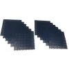 Blue Regenerated 22 In. X 22 In. Polypropylene Interlocking Floor Mat System (Set Of 12 Tiles)