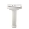 American Standard Portsmouth Vitreous China Pedestal Combo Bathroom Sink In White