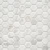 Marble Art 1.5 In. Hexagon Ceramic Mosaic