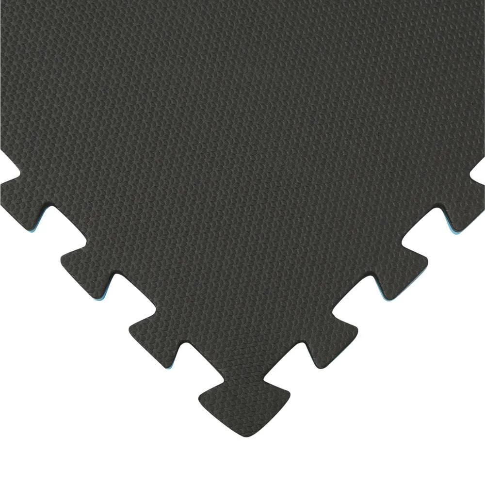Norsk Blue/Black 24 In. X 24 In. EVA Foam Multi-Purpose Reversible Interlocking Tile (16-Tile) - Image 5