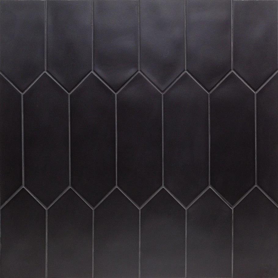 Pinnacle Black 4x12 Porcelain Tile