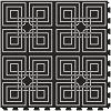 Perfection Floor Tile Geo Collection Master Knot Black/Satin 20-in X 20-in Water Resistant Interlocking Luxury Flooring (16.7-sq Ft)