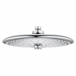 Vitalio 3-Spray 10 In. Single Wall Mount Fixed Rain Shower Head In Chrome