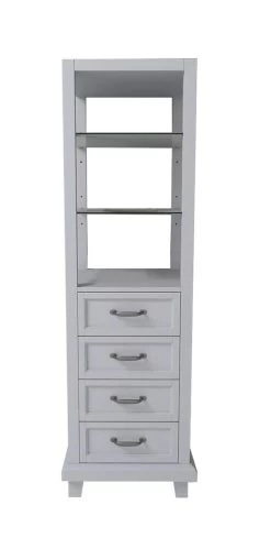 Tuscany® Addison 18"W X 18"D X 60"H Gray Linen Cabinet