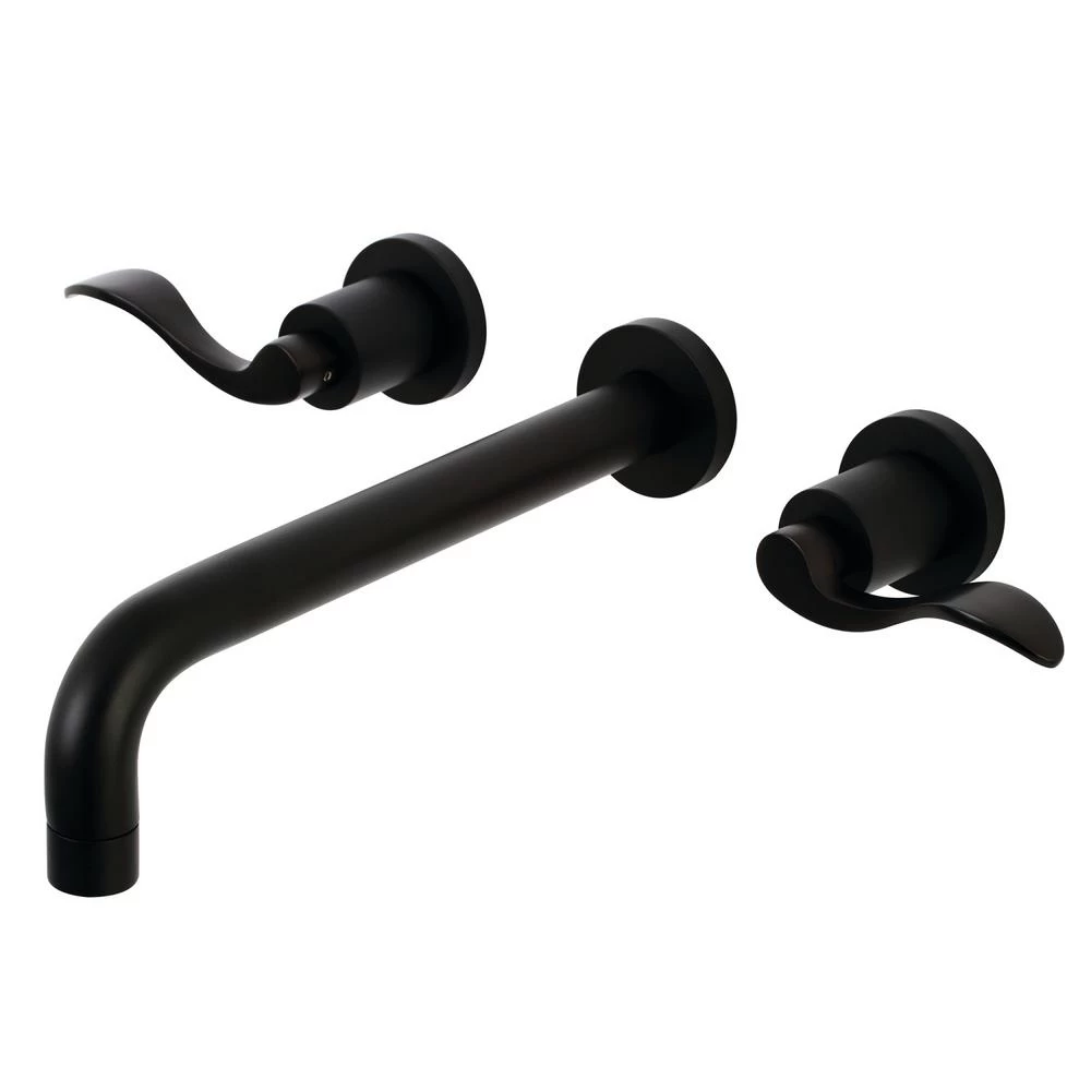 Concord 2-Handle Wall Mount Roman Tub Faucet In Black - Image 3