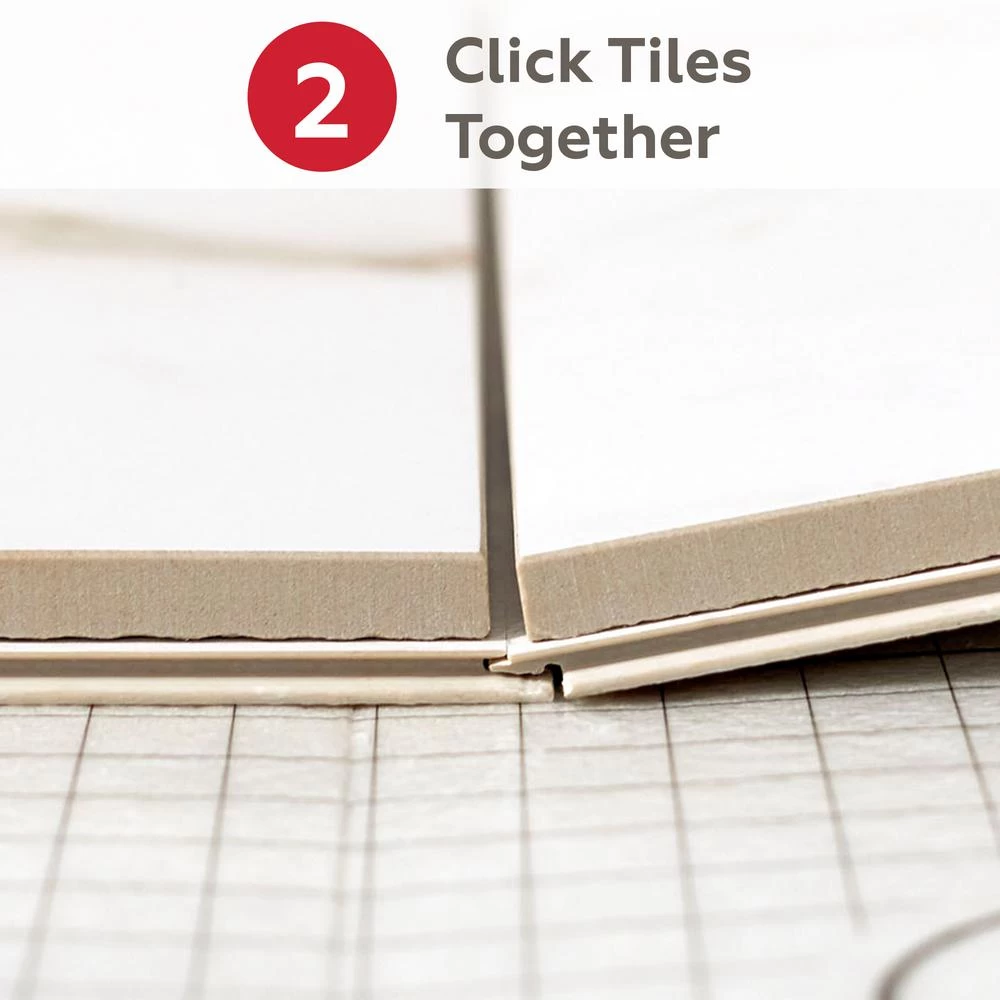 Daltile QuicTile 12 In. X 24 In. Tower White Matte Porcelain Locking Floor Tile (9.6 Sq. Ft. / Case) - Image 9