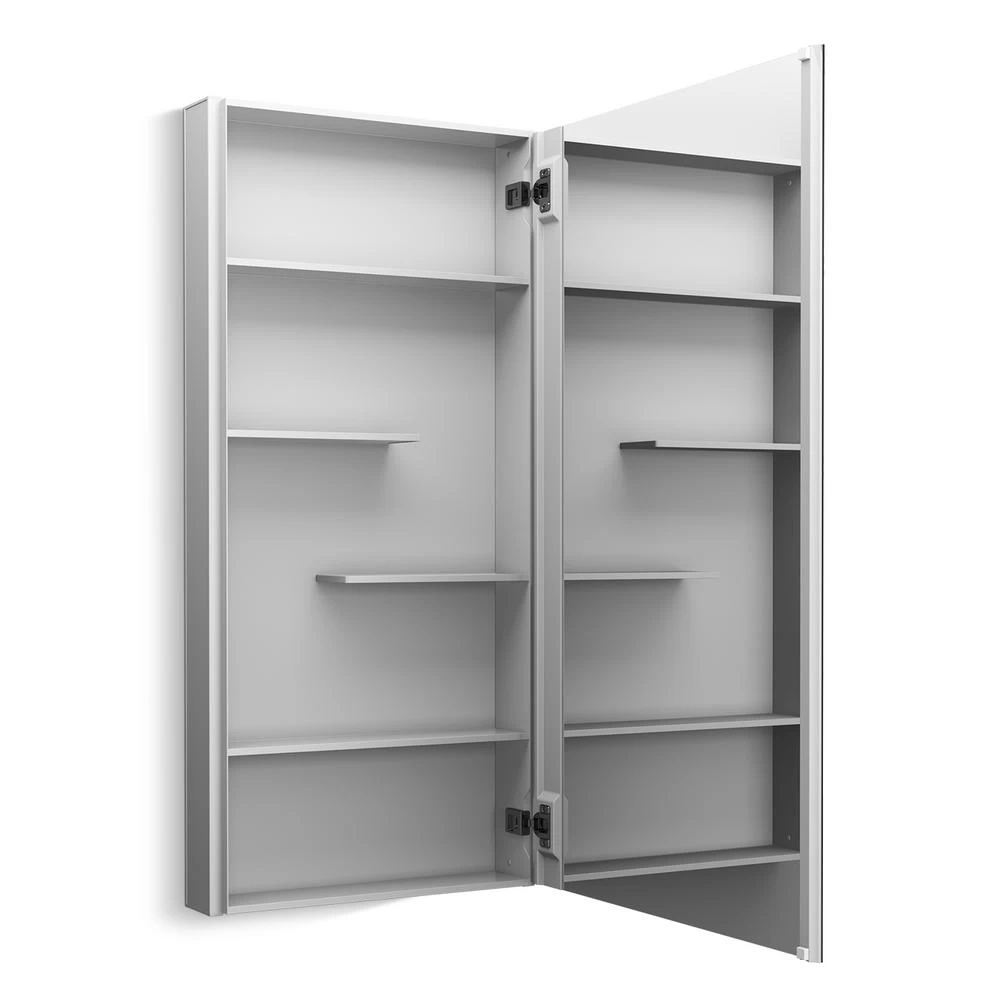 Maxstow 20 In. X 40 In. Frameless Surface-Mount Aluminum Medicine Cabinet - Image 2