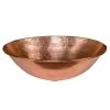 Premier Copper Products Oval Wired Rim Hammered Copper Vessel Sink In Polished Copper
