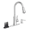 Venango Single-Handle Pull-Down Sprayer Kitchen Faucet With Reflex And Power Clean Attachments In Chrome