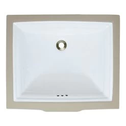 MR Direct Undermount Porcelain Bathroom Sink In White