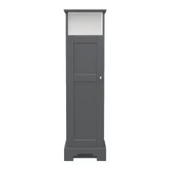 MagickWoods Windsor 13"W X 10"D X 47"H Graphite Gray Linen Cabinet
