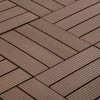 BuildDirect Brown 12" X 12" Interlocking Deck Tile (10sq. Ft. Per Box)
