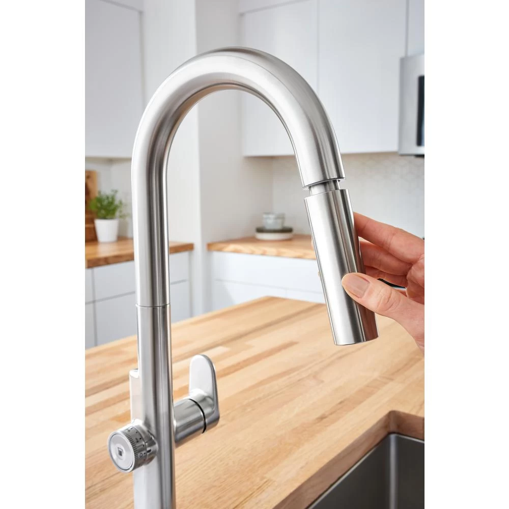 Beale MeasureFill Touch Single-Handle Pull-Down Sprayer Kitchen Faucet In Stainless Steel - Image 12