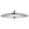 Euphoria 3-Spray 10 In. Single Ceiling Mount Fixed Rain Shower Head In Starlight Chrome