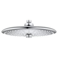 Euphoria 3-Spray 10 In. Single Ceiling Mount Fixed Rain Shower Head In Starlight Chrome