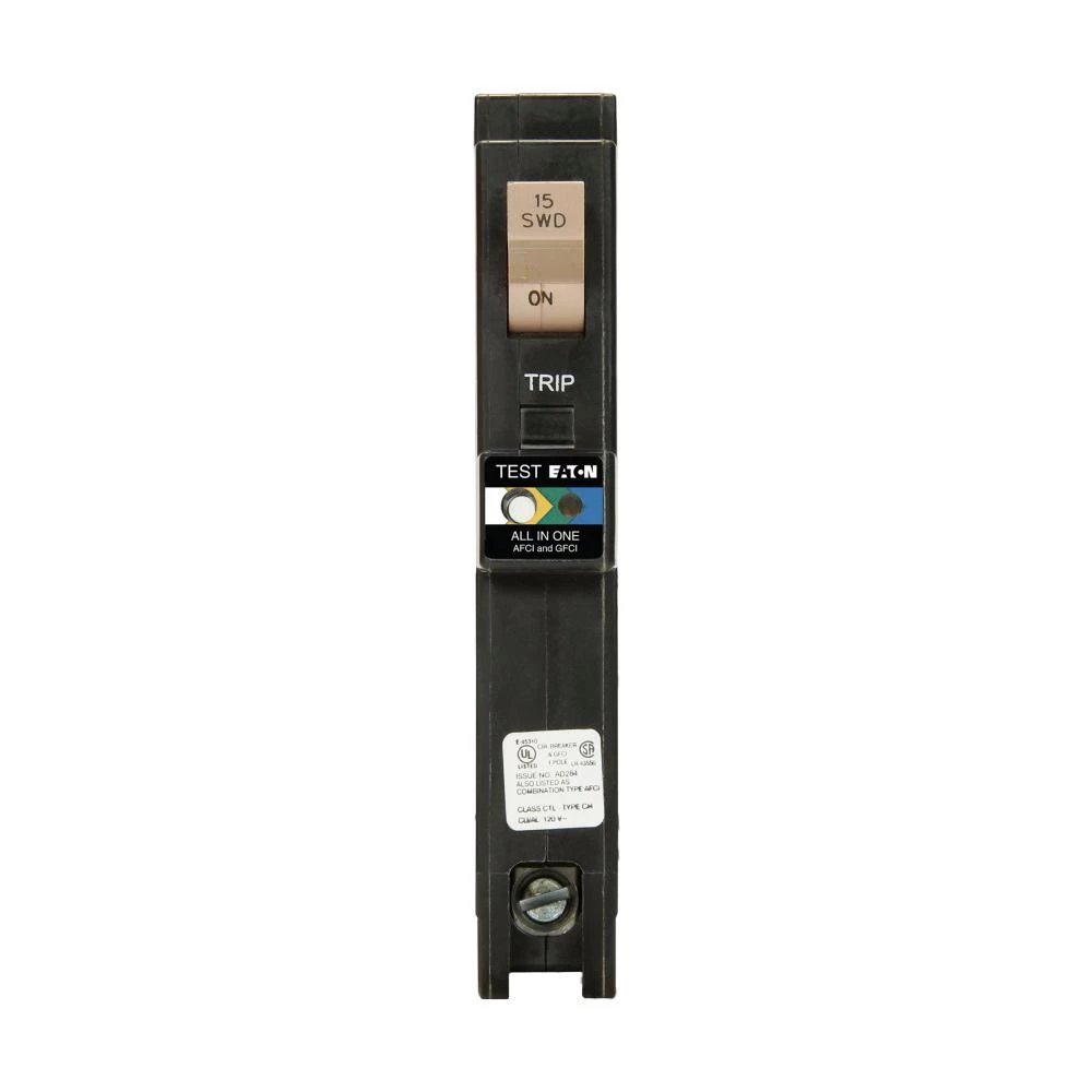 CH 20 Amp 1-Pole Dual Function (Arc Fault/Ground Fault) Plug-On Neutral Circuit Breaker - Image 3